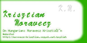 krisztian moravecz business card